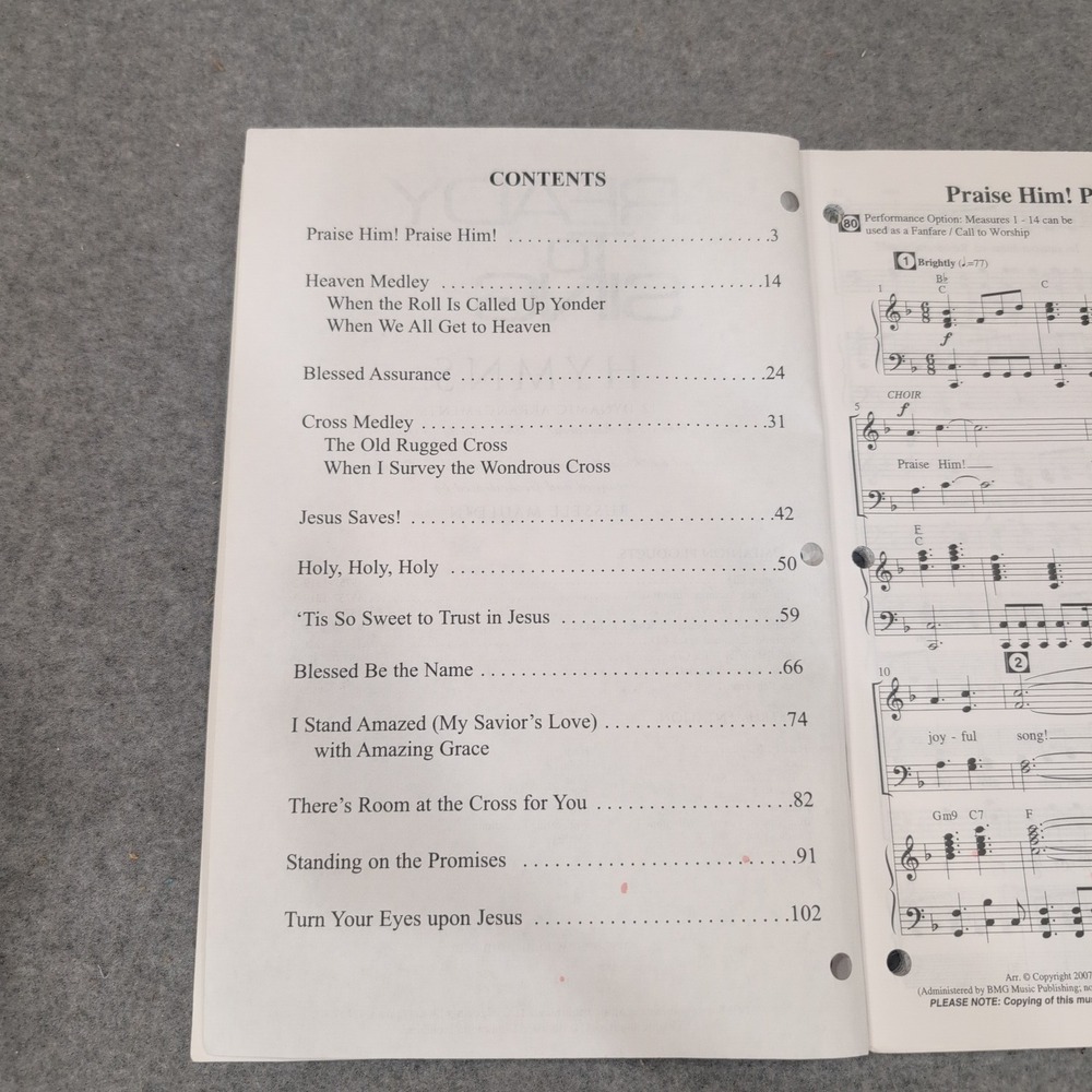 Ready to Sing Hymns SATB Choral Music Book Russell Mauldin 45757-1319-7 - Picture 3 of 3